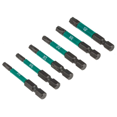 Wera Impact Bit Set 6 Pieces, Hexagon