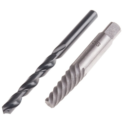 RS PRO 2 piece Steel Screw Extractor