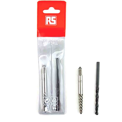 RS PRO 2 piece Steel Screw Extractor