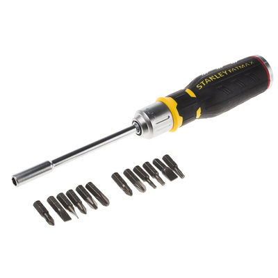 Stanley Phillips, Pozidriv, Slotted, Torx Ratchet Screwdriver & Bit Set