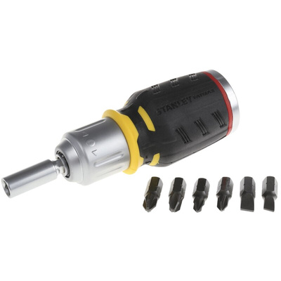 Stanley Phillips, Pozidriv, Slotted Ratchet Screwdriver & Bit Set
