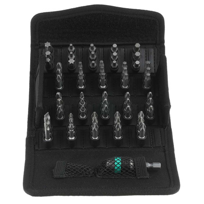 Wera Driver Bit Set 61 Pieces, Hexagon, Phillips, Pozidriv, Slotted, Torx