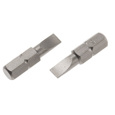 RS PRO Slotted Screwdriver Bit, SL5 Tip