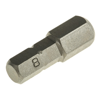 RS PRO Hexagon Screwdriver Bit, 8 mm Tip