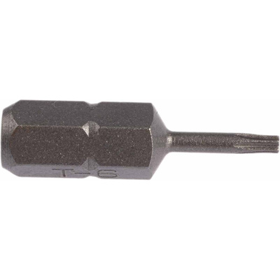RS PRO Torx Screwdriver Bit, T6 Tip, 25 mm Overall