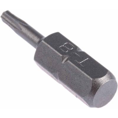 RS PRO Torx Screwdriver Bit, T8 Tip, 25 mm Overall