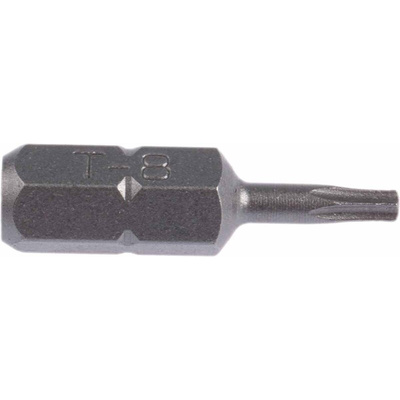 RS PRO Torx Screwdriver Bit, T8 Tip, 25 mm Overall