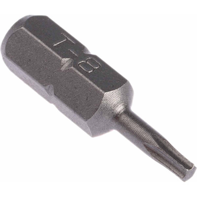 RS PRO Torx Screwdriver Bit, T8 Tip, 25 mm Overall
