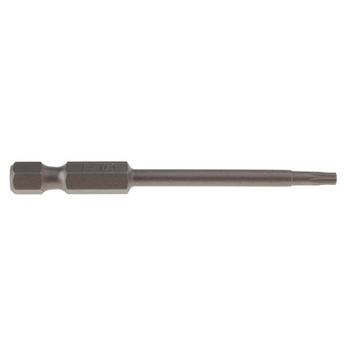 RS PRO Torx Screwdriver Bit, T10 Tip, 70 mm Overall