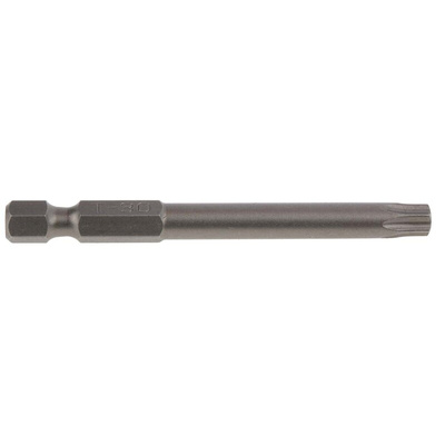 RS PRO Torx Screwdriver Bit, T30 Tip, 70 mm Overall