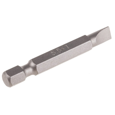 RS PRO Slotted Screwdriver Bit, SL5.5 Tip