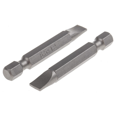 RS PRO Slotted Screwdriver Bit, SL6.5 Tip