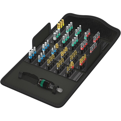 Wera Impact Bit Set 61 Pieces, Hexagon, Phillips, Pozidriv, Slotted, Torx
