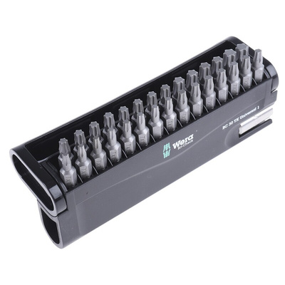 Wera Impact Bit Set 30 Pieces, Hexagon, Torx