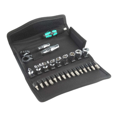 Wera Driver Bit Set 27 Pieces, Hex, Hex-Plus, Phillips, Pozidriv, Square, Torx