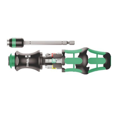 Wera Driver Bit Set 7 Pieces, Hexagon, Phillips, Pozidriv, Slotted, Torx