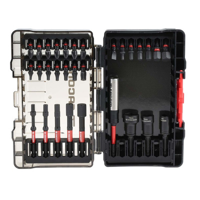 Facom Impact Bit Set 30 Pieces, Hexagon, Phillips, Pozidriv, Slotted, Torx