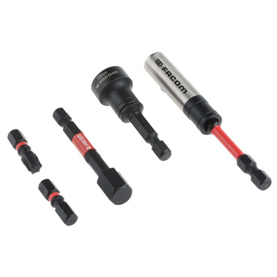 Facom Impact Bit Set 30 Pieces, Hexagon, Phillips, Pozidriv, Slotted, Torx
