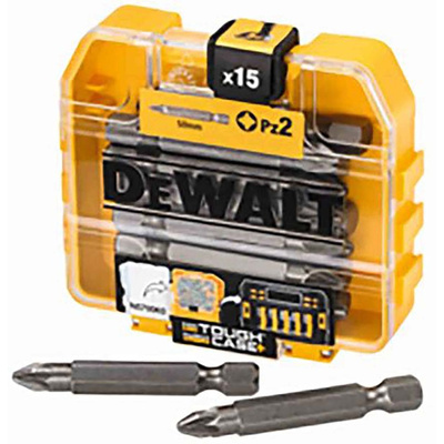 DeWALT Pozidriv Driver Bit 15 Pieces, Pozidriv