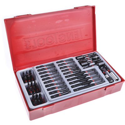 Teng Tools Bits set 53 Pieces, Hexagon, Phillips, Slotted, Torx