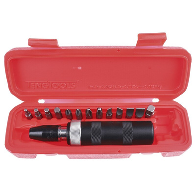 Teng Tools Impact driver set 15 Pieces, Hexagon, Phillips, Torx