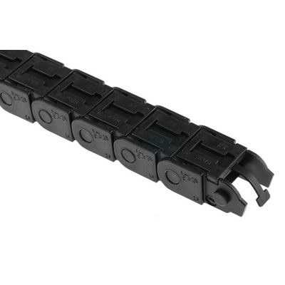 Igus 7, e-chain Black Cable Chain, W22.5 mm x D15mm, L1m, 38 mm Min. Bend Radius, Igumid G