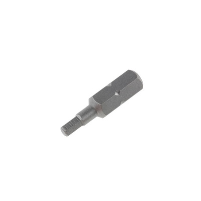 RS PRO Hexagon Screwdriver Bit, 5mm Tip, 1/4in Drive, 25mm Overall