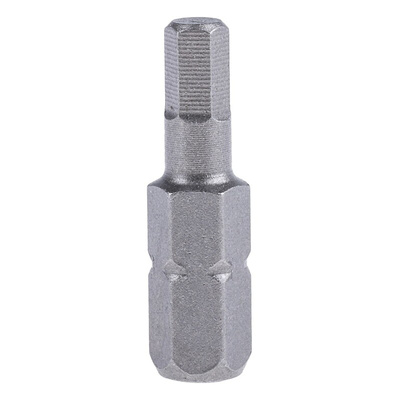 RS PRO Hexagon Bit Set, 4 mm Tip, 1/4in Drive, 25mm Overall