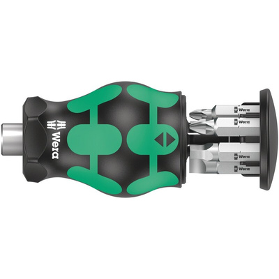 Wera 6 Pieces, Hexagon, Phillips, Square, Torx
