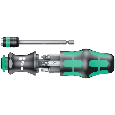 Wera 7 Pieces, Hexagon, Phillips, Pozidriv, Slotted