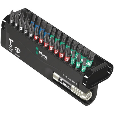 Wera 30 Pieces, Phillips, Pozidriv