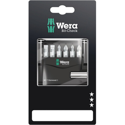Wera 7 Pieces, Phillips, Pozidriv