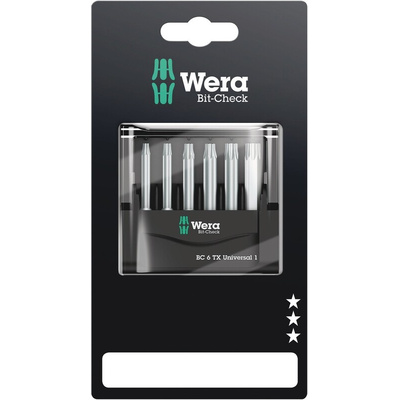 Wera 6 Pieces, Torx