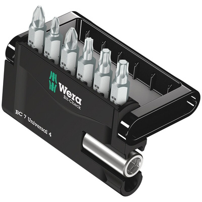Wera 7 Pieces, Hexagon, Phillips, Pozidriv, Torx