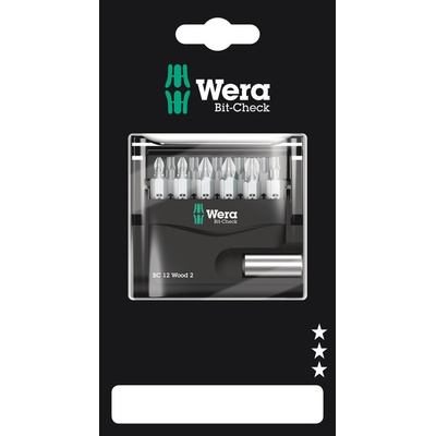 Wera 12 Pieces, Phillips, Pozidriv, Torx