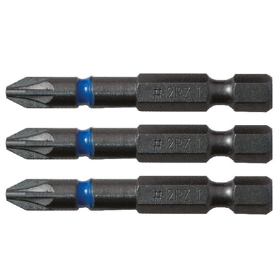 CK Blue Steel Screwdriver Bit Set 3 Pieces, Phillips