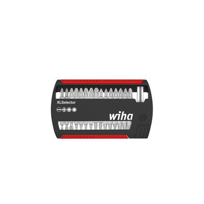 Wiha Tools Bit Set 31 Pieces, Phillips, Pozidriv, Slotted, Torx