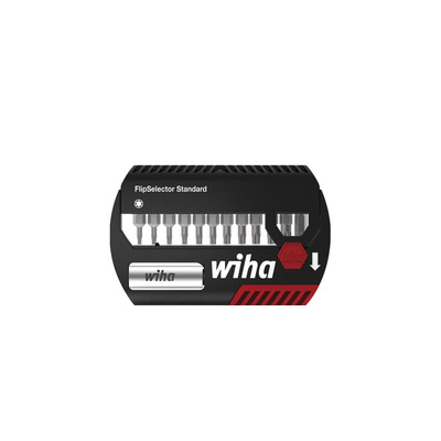 Wiha Tools Electric Bit Set 13 Pieces, Pozidriv, Slotted