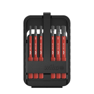 Wiha Tools Electric Bit Set 6 Pieces, Hexagon
