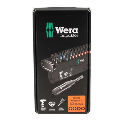 Wera Impact Bit Set 31 Pieces, Hexagon