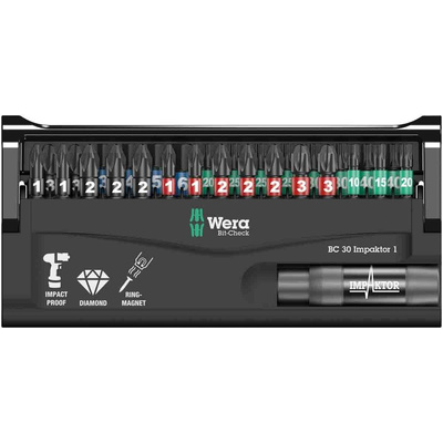 Wera Impact Bit Set 31 Pieces, Hexagon