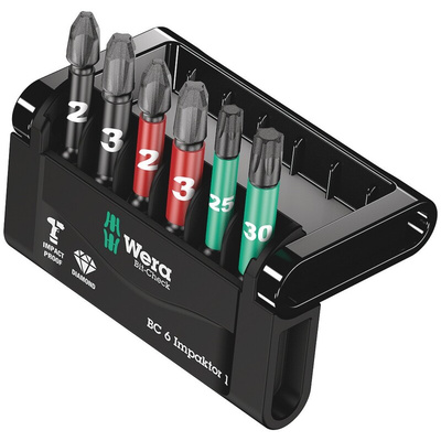 Wera Impact Bit Set 6 Pieces, Hexagon