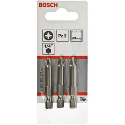 Bosch Pozidriv Screwdriver Bit, PZ2 Tip