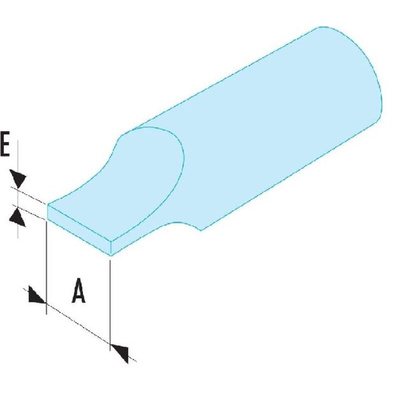 Facom Slotted Screwdriver Bit, 12 mm Tip
