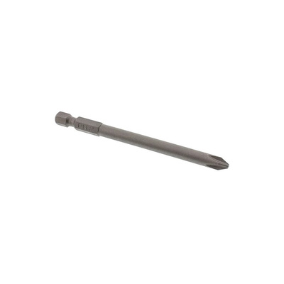 RS PRO Phillips Phillips Driver Bit, PH2 Tip, 1/4in Drive, 90mm Overall