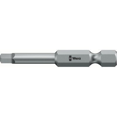 Wera Square Screwdriver Bit, 50 mm Tip