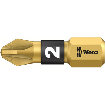 Wera Pozidriv Screwdriver Bit, PZ2 Tip