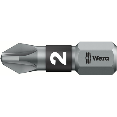 Wera Pozidriv Screwdriver Bit, PZ2 Tip
