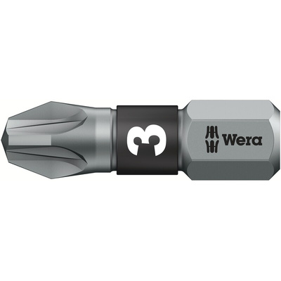 Wera Pozidriv Screwdriver Bit, PZ3 Tip