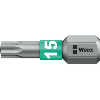 Wera Torx Screwdriver Bit, T15 Tip